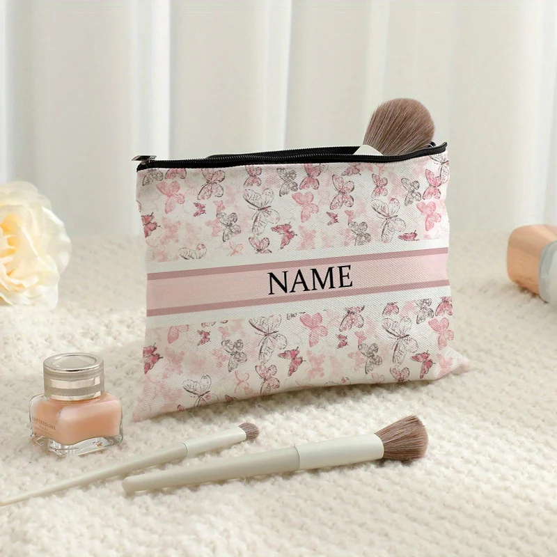 1pc Personalized with Name Floral Full Print Pattern Makeup Bag Travel Toilet Storage Bag Party Gift Organizer Cosmetic Pouch
1pc Personalized with Name Floral Full Print Pattern Makeup Bag Travel Toilet Storage Bag Party Gift Organizer Cosmetic Pouch