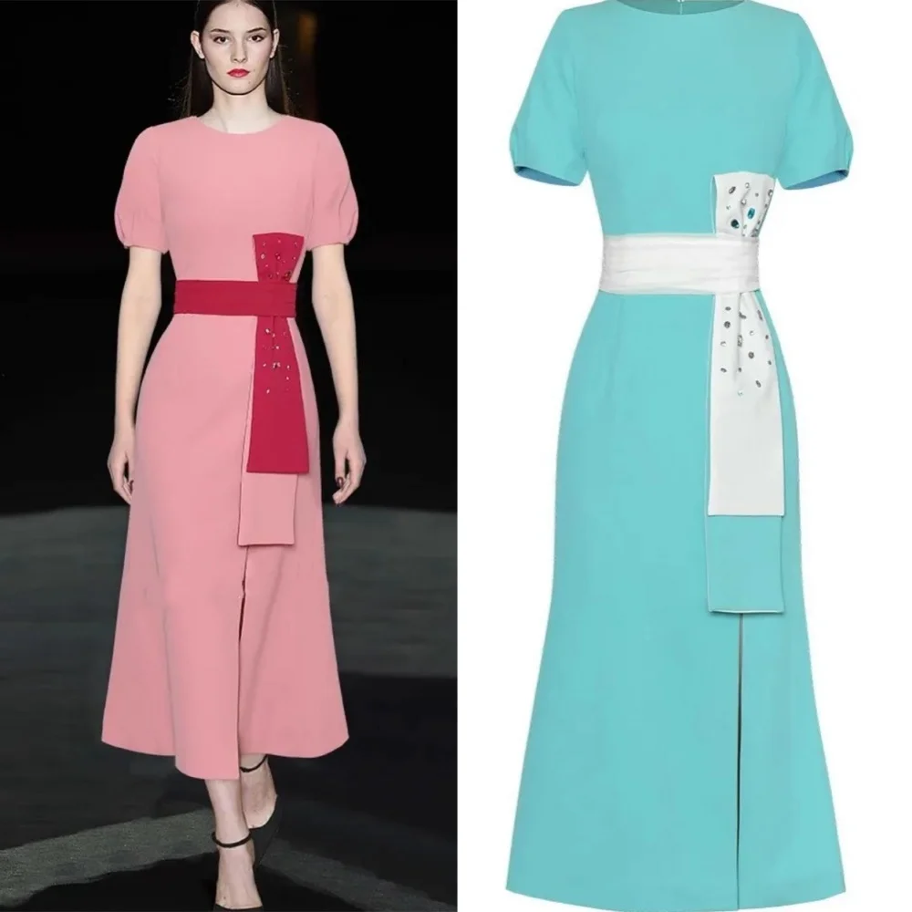 Customized Jersey Bow Sash Graduation A-line O-Neck Bespoke Occasion Gown Midi Dresses
Customized Jersey Bow Sash Graduation A-line O-Neck Bespoke Occasion Gown Midi Dresses