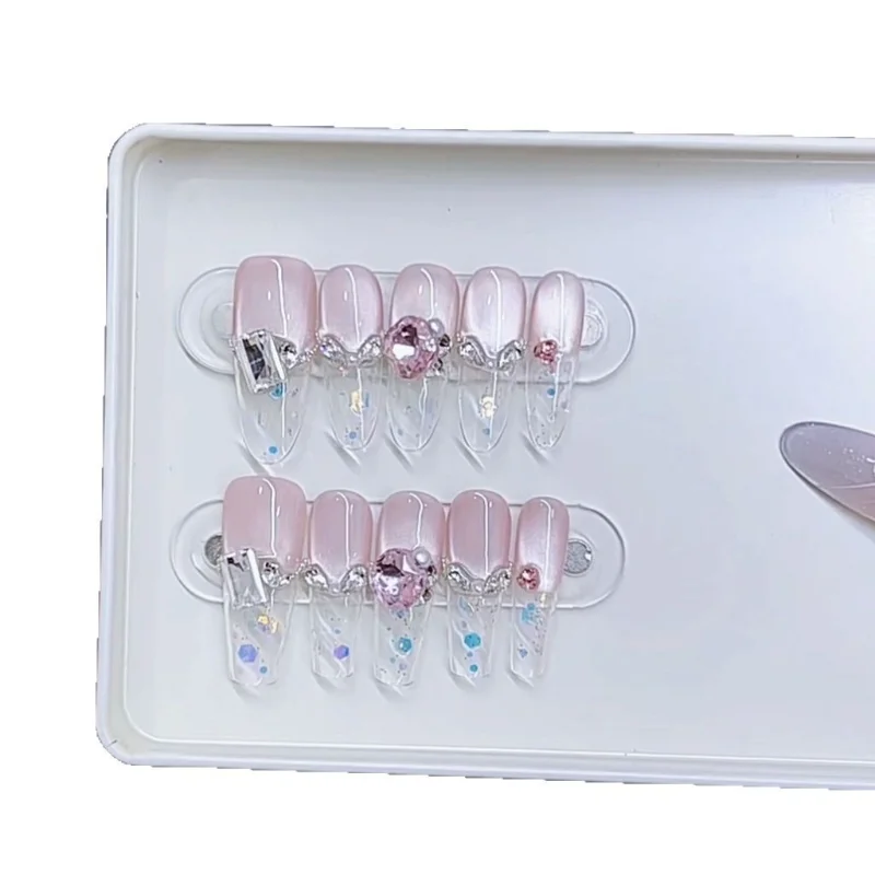 Handmade armor spring and summer new ice-through candy sequins pure desire high-end cat eye nail sticker
Handmade armor spring and summer new ice-through candy sequins pure desire high-end cat eye nail sticker