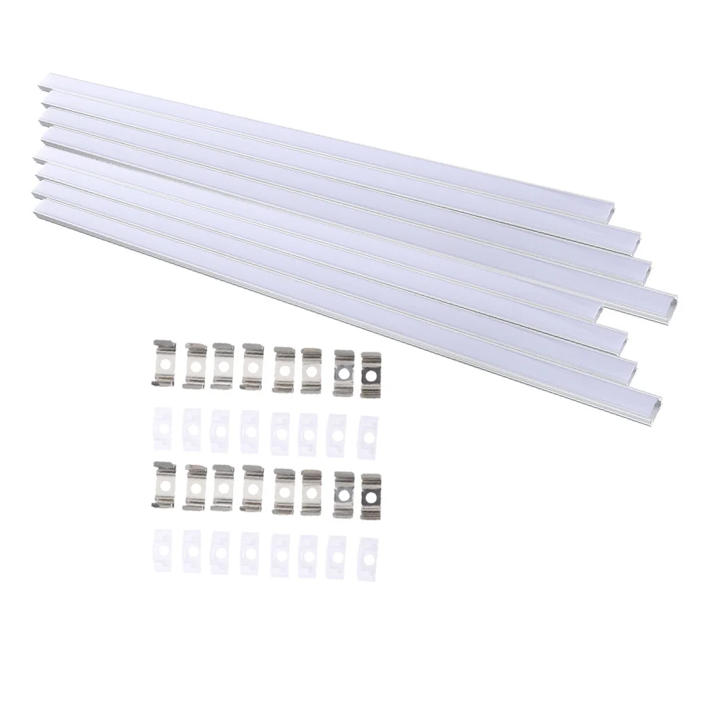 8 set Led U Shape Aluminum Channel For Strip Light Diffuser Smooth Lighting Effect Home Office Decor Led Strip Cover
8 set Led U Shape Aluminum Channel For Strip Light Diffuser Smooth Lighting Effect Home Office Decor Led Strip Cover