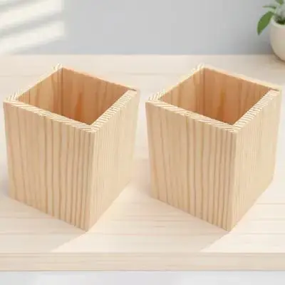 2Pcs Wooden Pine Pen Holders Desktop Organizer Pencil Cup Stationery Holder for Office Pen Holder Makeup Tools Pot
2Pcs Wooden Pine Pen Holders Desktop Organizer Pencil Cup Stationery Holder for Office Pen Holder Makeup Tools Pot