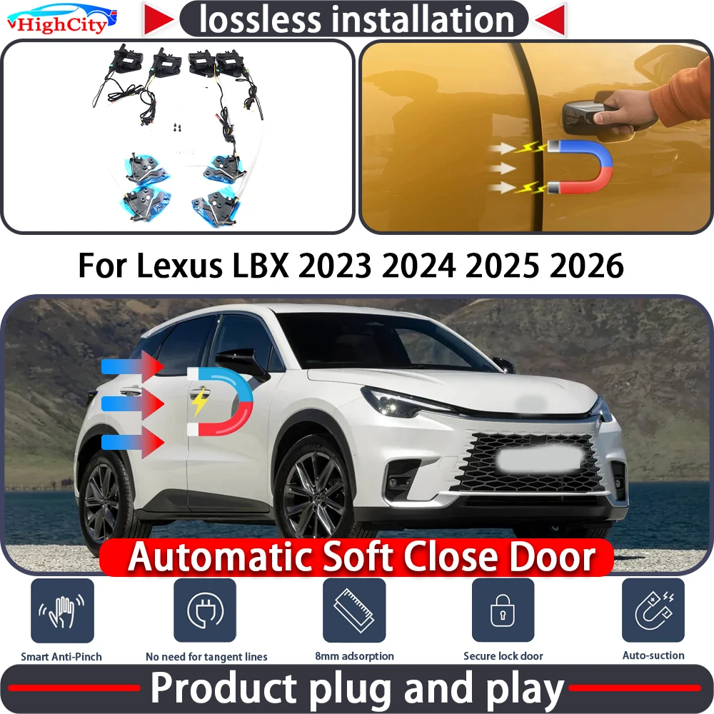 HighCity Electric Closing Door Lock Actuator for Lexus LBX 2023 2024 2025 2026 Soft Close Power Latch System Auto Pull Door kit
HighCity Electric Closing Door Lock Actuator for Lexus LBX 2023 2024 2025 2026 Soft Close Power Latch System Auto Pull Door kit
