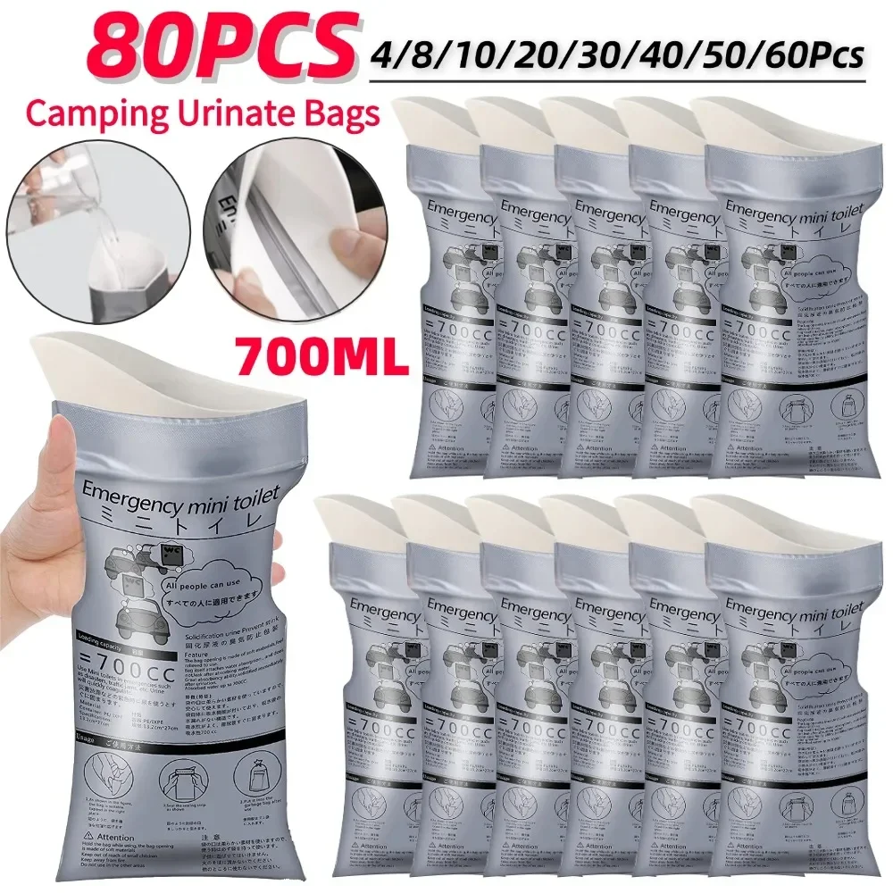 Одноразовый мешок для мочи 700 мл, 4-80 шт., для экстренной помощи в кемпинге на открытом воздухе, мобильный туалет для путешествий в автомобиле для мужчин, женщин, детей, мешок для рвоты
Одноразовый мешок для мочи 700 мл, 4-80 шт., для экстренной помощи в кемпинге на открытом воздухе, мобильный туалет для путешествий в автомобиле для мужчин, женщин, детей, мешок для рвоты