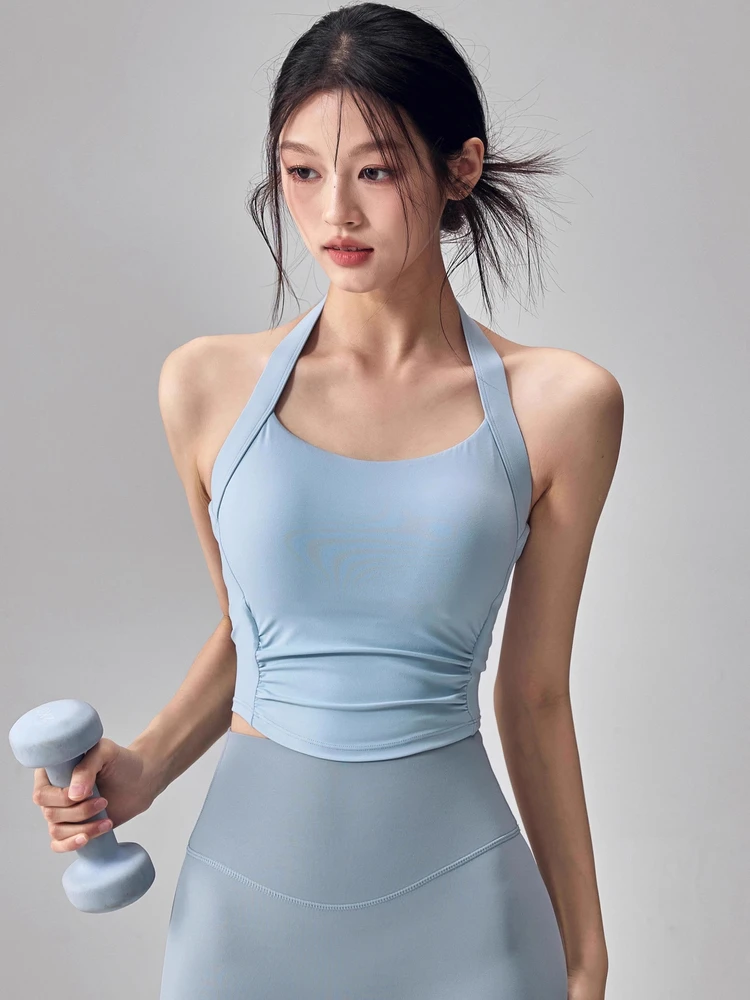 Fitn Girl One-Piece Sports Underwear oproof Gathered Running Bra Yoga Ba Vest New Outerwear U-Neline Polyester Fiber
Fitn Girl One-Piece Sports Underwear oproof Gathered Running Bra Yoga Ba Vest New Outerwear U-Neline Polyester Fiber