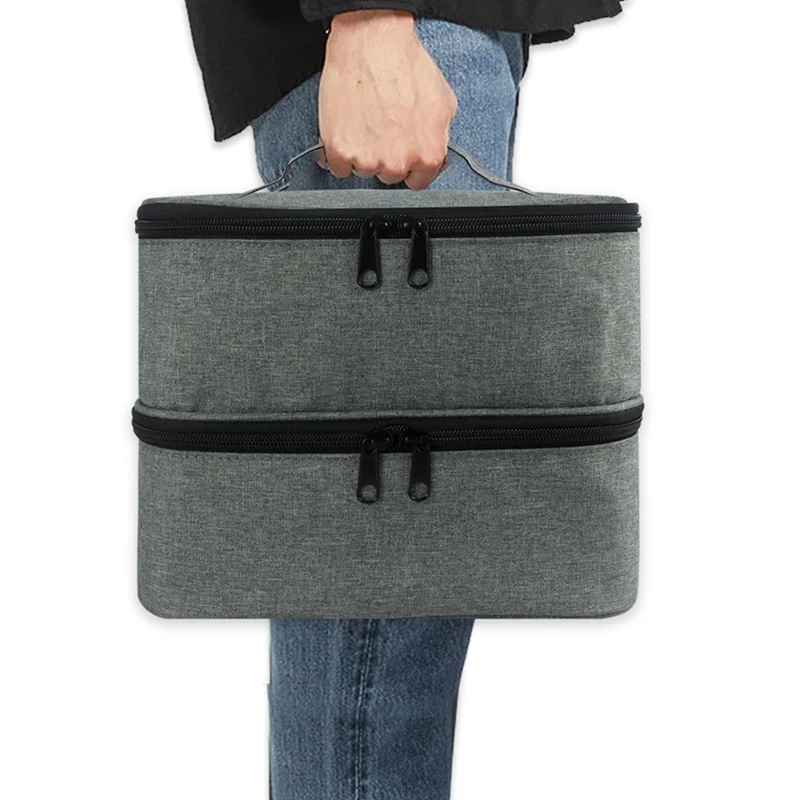 ABGR-Nail Polish Storage Bag Nylon Portable Large Handbag Organizer For Cosmetic
ABGR-Nail Polish Storage Bag Nylon Portable Large Handbag Organizer For Cosmetic