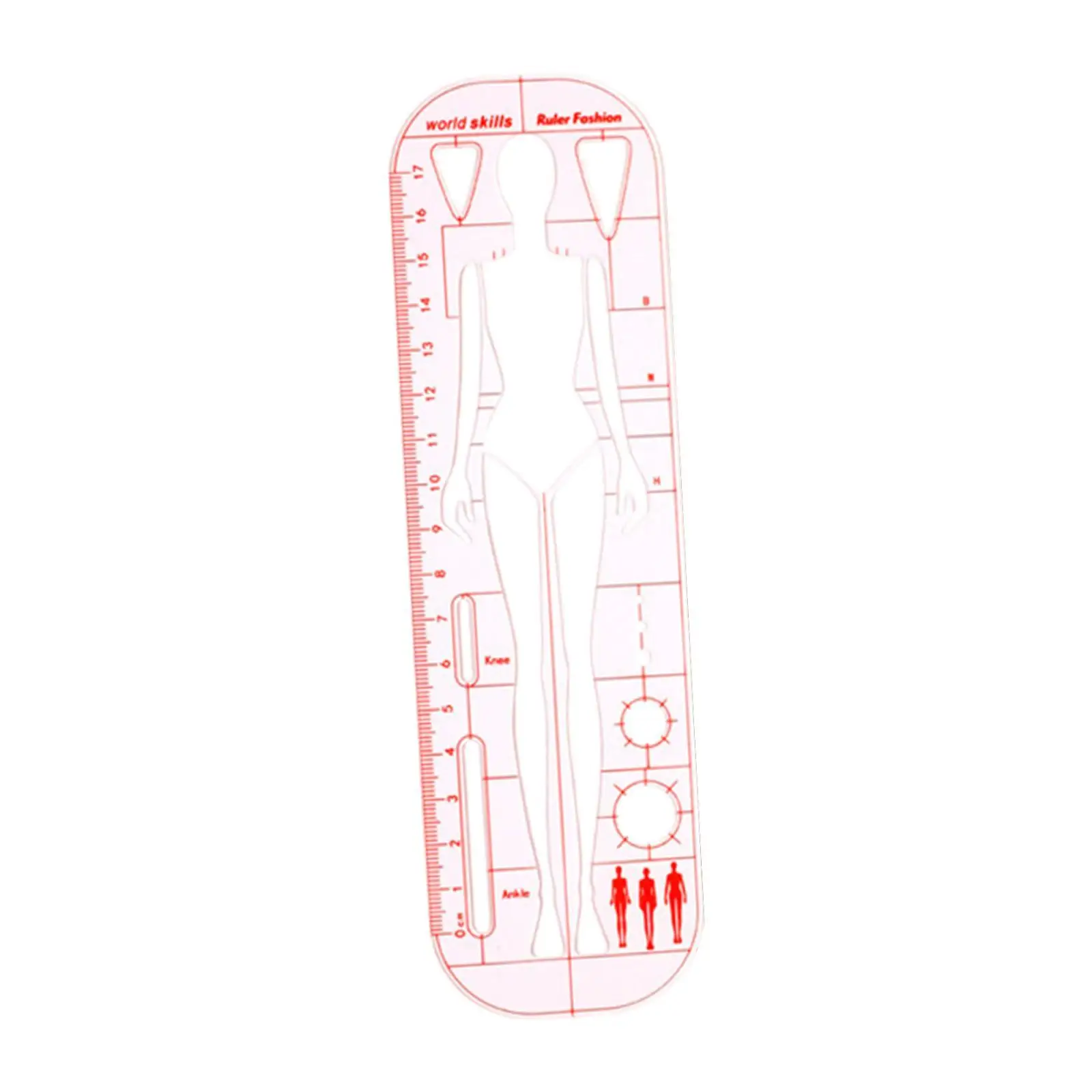 Fashion Drawing Template Ruler Measuring Tool Multipurpose Lightweight Sewing Humanoid Patterns Design for Quilting Designers
Fashion Drawing Template Ruler Measuring Tool Multipurpose Lightweight Sewing Humanoid Patterns Design for Quilting Designers