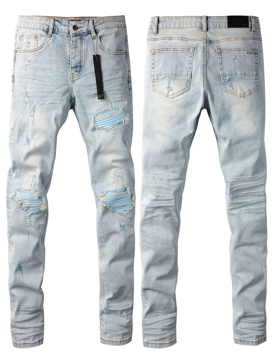 Trendy American High Street Patchwork Men's Jeans Casual Loose Fit Lightweight Stretchy Hole Punching Breathable Long Trousers
Trendy American High Street Patchwork Men's Jeans Casual Loose Fit Lightweight Stretchy Hole Punching Breathable Long Trousers