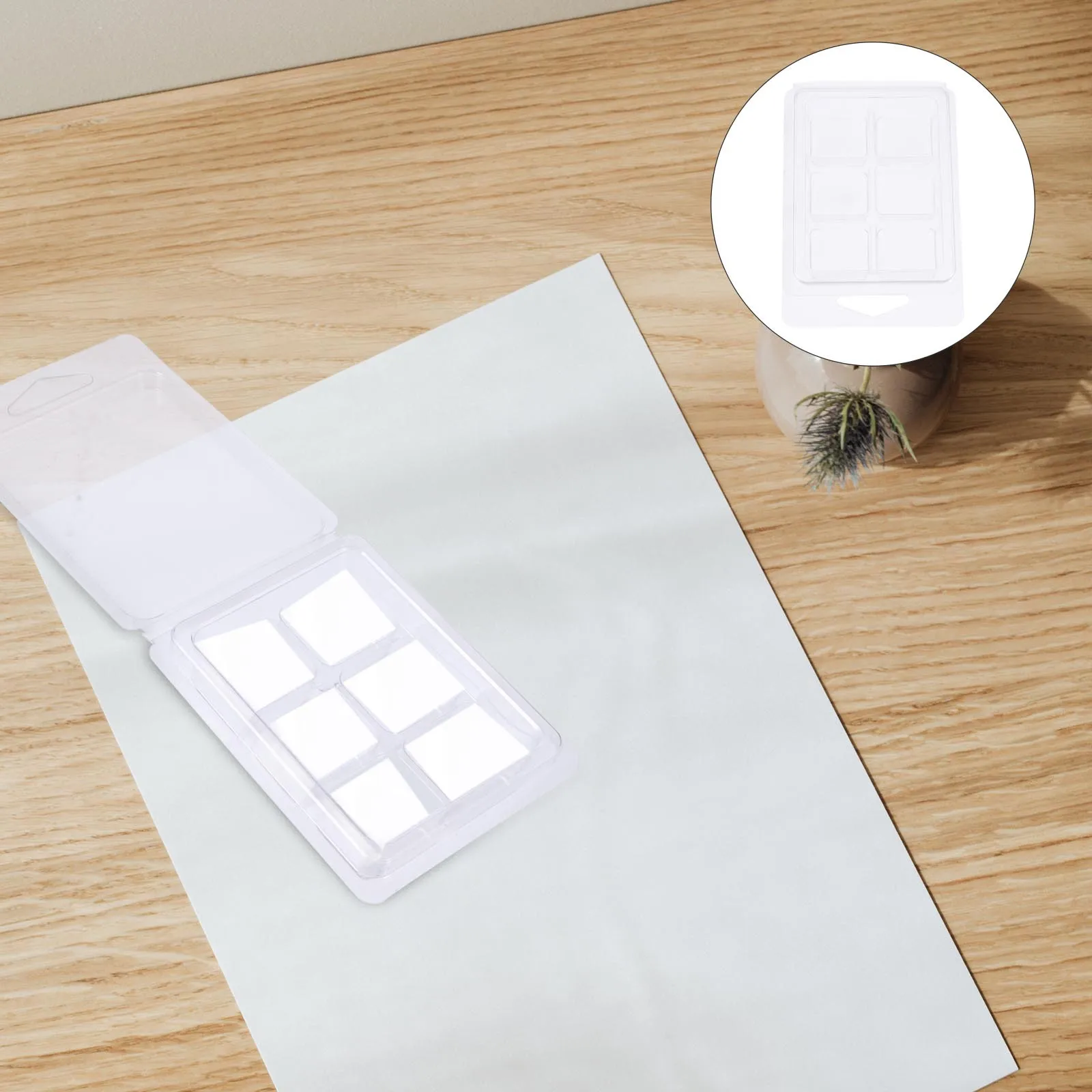 50Pcs Wax Melt Clamshell Molds Clear Plastic Cube Tray for Soap Wax Melts Making Supplies Cube Tray
50Pcs Wax Melt Clamshell Molds Clear Plastic Cube Tray for Soap Wax Melts Making Supplies Cube Tray