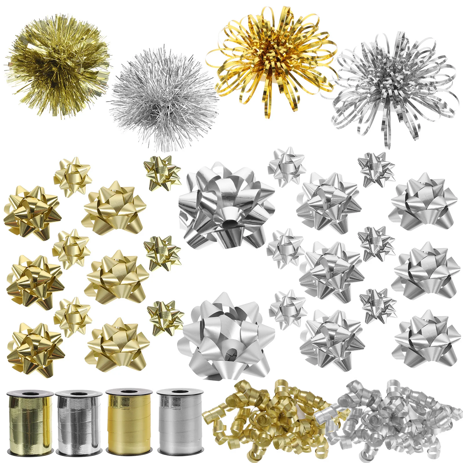 1 Set Of Christmas Bows Decorations Shiny Star Design Plastic Diy Gift Wrapping Accessories Festive Party Supplies Reusable
1 Set Of Christmas Bows Decorations Shiny Star Design Plastic Diy Gift Wrapping Accessories Festive Party Supplies Reusable