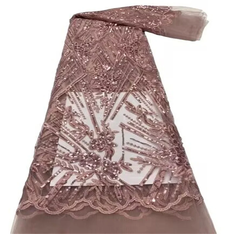 Latest African Tulle Mesh Lace Fabric 5 Yards 2023 Pink High Quality Nigerian French Lace Fabric For Wedding Party Dress Sewing
Latest African Tulle Mesh Lace Fabric 5 Yards 2023 Pink High Quality Nigerian French Lace Fabric For Wedding Party Dress Sewing