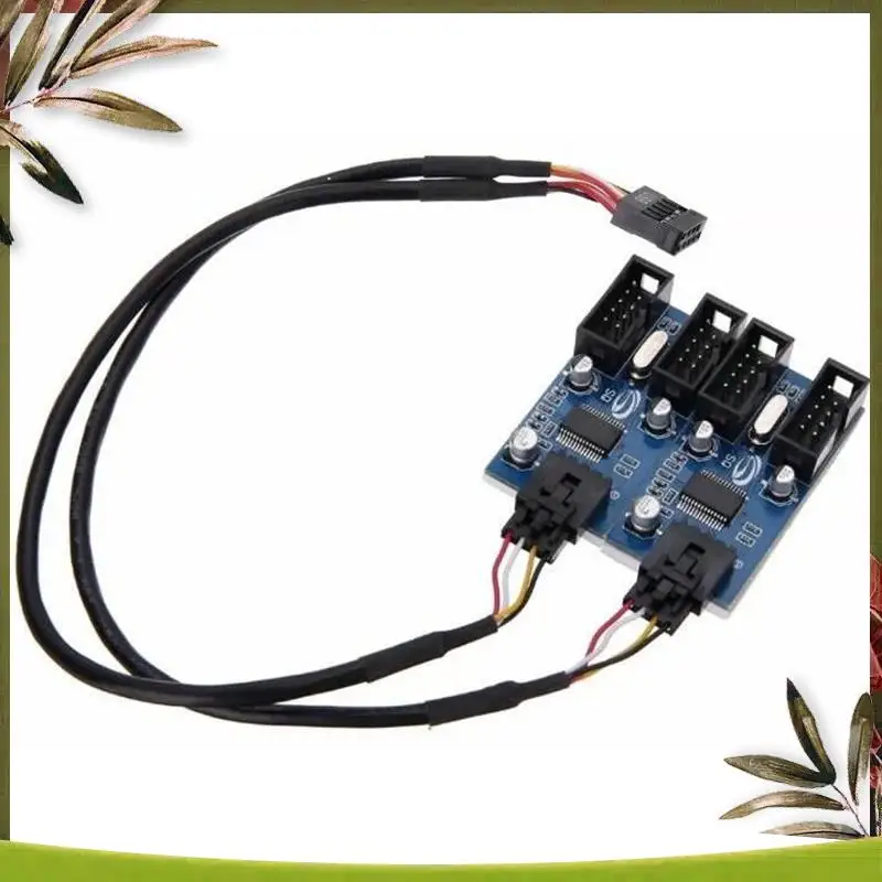 New-Motherboard Usb 9Pin Header 1 To 4 Splitter Port Multiplier 30Cm Extension Cable
New-Motherboard Usb 9Pin Header 1 To 4 Splitter Port Multiplier 30Cm Extension Cable