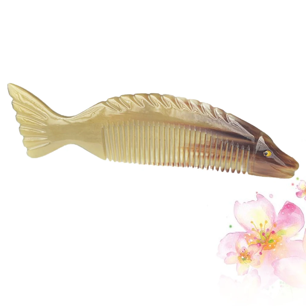 Fish Shape Horn Hair Comb Premium Anti-Static Smoothing Detangling Tool Durable Portable For Women Promotes Blood Circulation
Fish Shape Horn Hair Comb Premium Anti-Static Smoothing Detangling Tool Durable Portable For Women Promotes Blood Circulation
