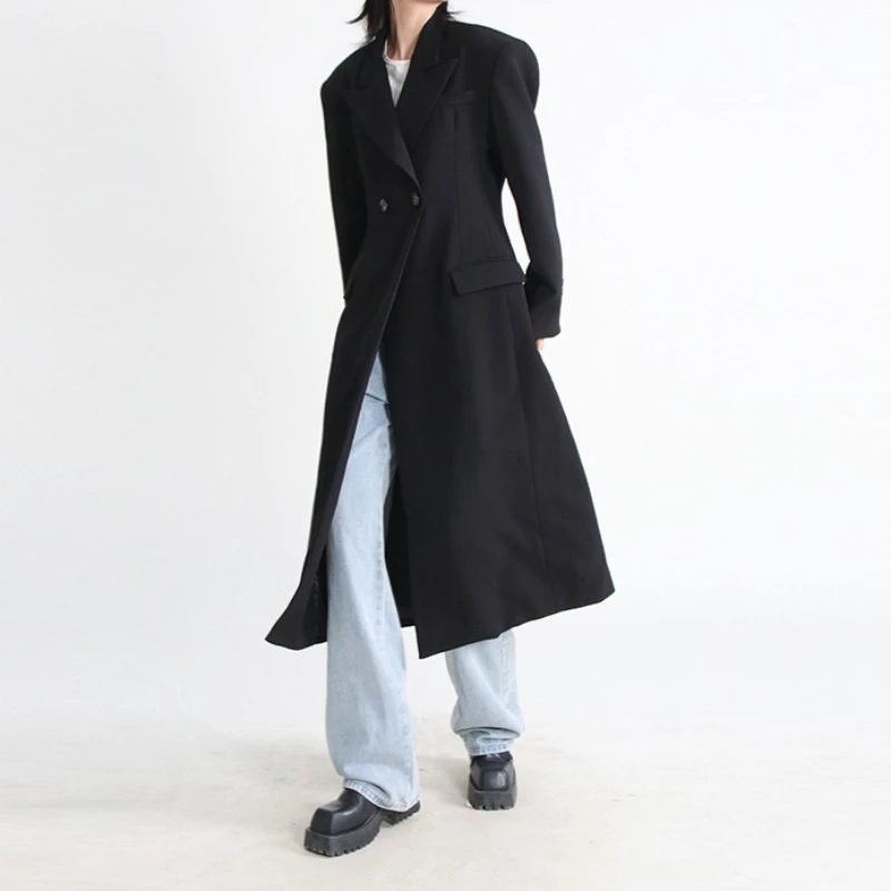 Women Solid Coats Long Trench Pockets Long Sleeves Turn Down Collar Button Thick Loose Fit Casual Office Lady 2025 Autumn Winter
Women Solid Coats Long Trench Pockets Long Sleeves Turn Down Collar Button Thick Loose Fit Casual Office Lady 2025 Autumn Winter