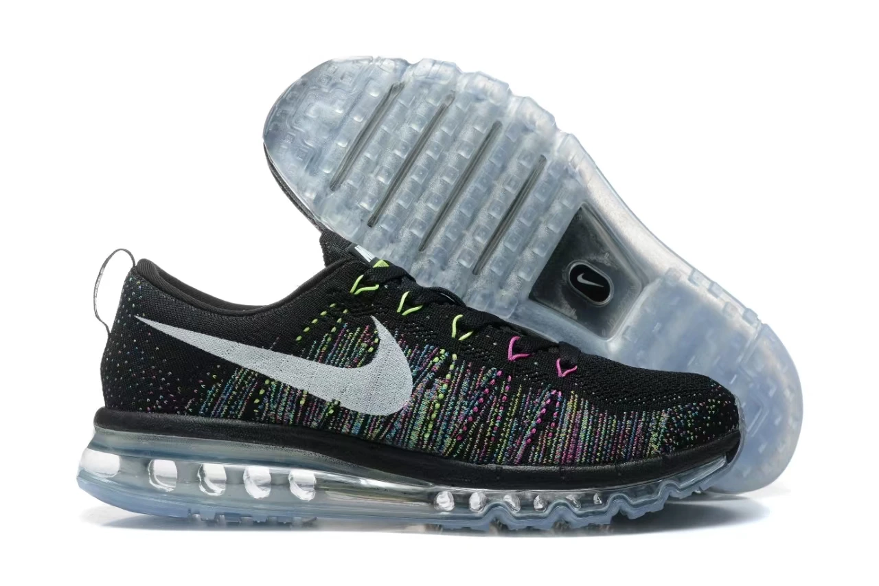 Nike Air Max FLYKNIT Черные/разноцветные короткие универсальные амортизирующие антифрикционные нескользящие сезонные туфли на плоском каблуке 620659 -007
Nike Air Max FLYKNIT Черные/разноцветные короткие универсальные амортизирующие антифрикционные нескользящие сезонные туфли на плоском каблуке 620659 -007