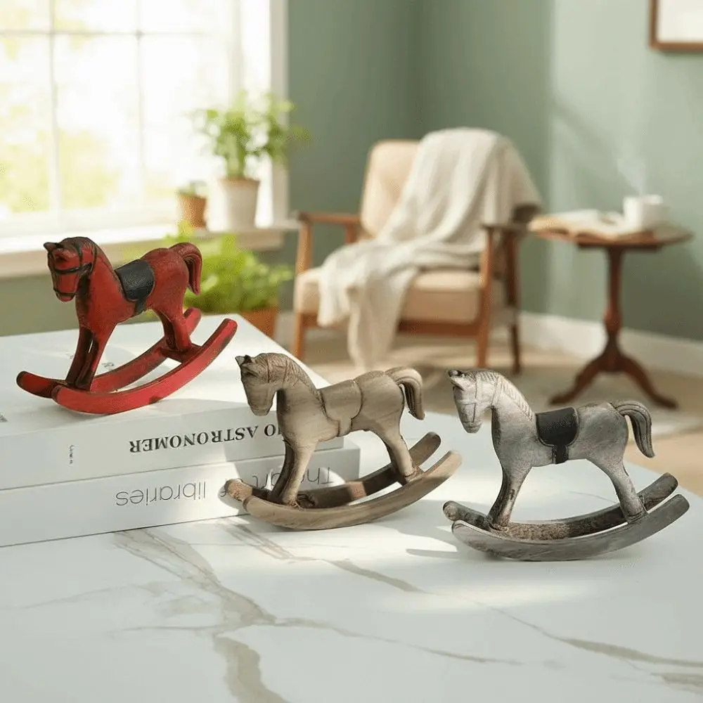 Creative Design Wooden Horse Wooden Rocking Horse Wooden Craft Nordic Retro Balance Art Ornament Hand Carved Desk Decor Gift
Creative Design Wooden Horse Wooden Rocking Horse Wooden Craft Nordic Retro Balance Art Ornament Hand Carved Desk Decor Gift