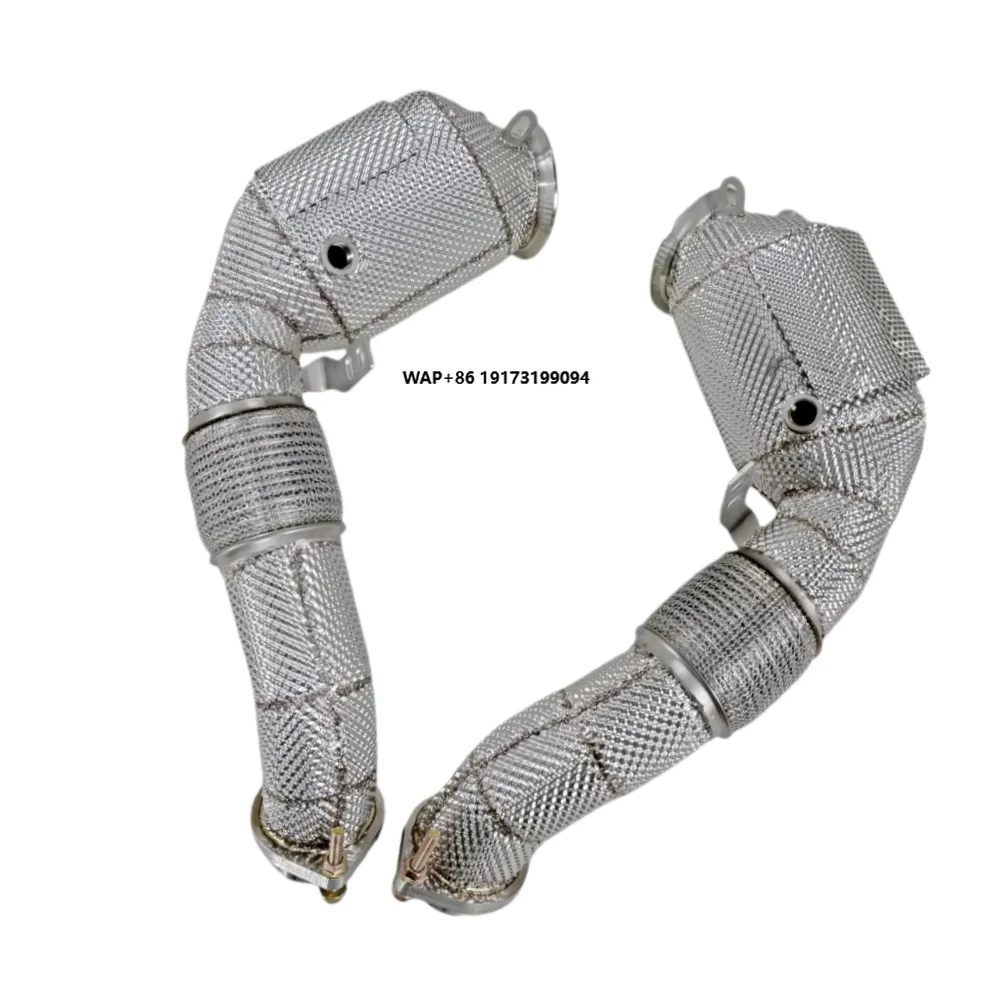 Custom Exhaust Pipes Head for X5M X6M E70 E71 V8 N63 4.4T Downpipe Exhaust Catalytic Converter with Heat Shield
Custom Exhaust Pipes Head for X5M X6M E70 E71 V8 N63 4.4T Downpipe Exhaust Catalytic Converter with Heat Shield