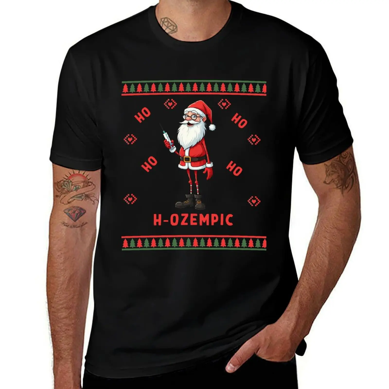 HO HO H-OZEMPIC T-Shirt Luxury man funny gifts funny shirt cotton graphic shirts Men's clothing
HO HO H-OZEMPIC T-Shirt Luxury man funny gifts funny shirt cotton graphic shirts Men's clothing