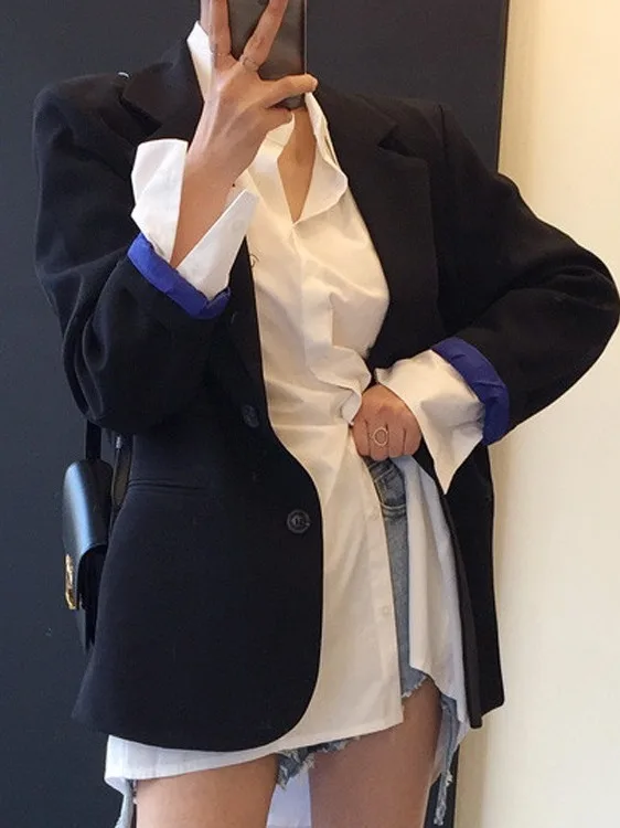 Ele Bla женский костюм Jaet корейский дизайн Ba пуговица асимметричный подол длинный свек для поездок на работу подходит модный топ
Ele Bla женский костюм Jaet корейский дизайн Ba пуговица асимметричный подол длинный свек для поездок на работу подходит модный топ