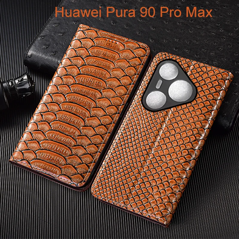 Genuine Leather Flip Case For Huawei Pura 90 Pro Max Phone Cover Card Cases Python Pattern Handmade
Genuine Leather Flip Case For Huawei Pura 90 Pro Max Phone Cover Card Cases Python Pattern Handmade