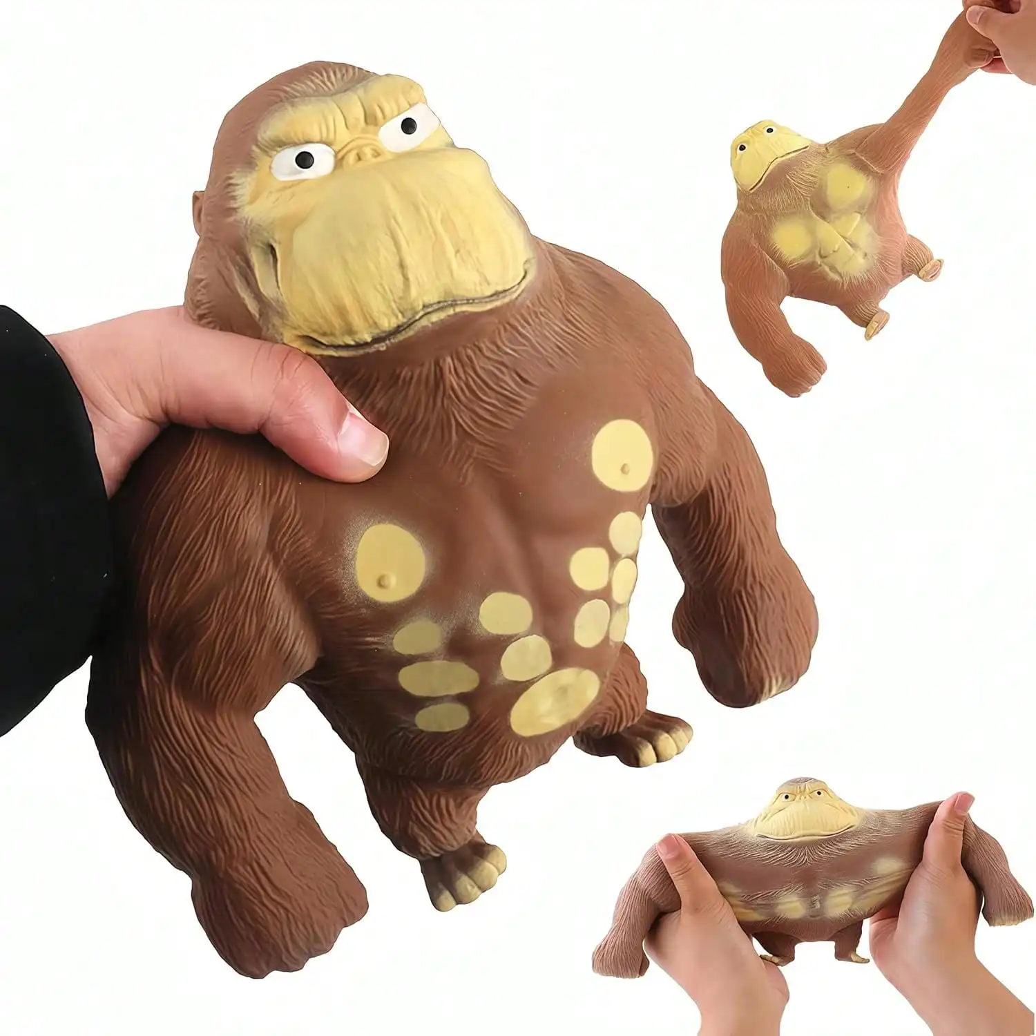 Stretchy Sand-Filled Gorilla Toy, Soft Latex Squishy Monkey, High Elastic Decompression Doll For Adults & Kids 4YKC
Stretchy Sand-Filled Gorilla Toy, Soft Latex Squishy Monkey, High Elastic Decompression Doll For Adults & Kids 4YKC