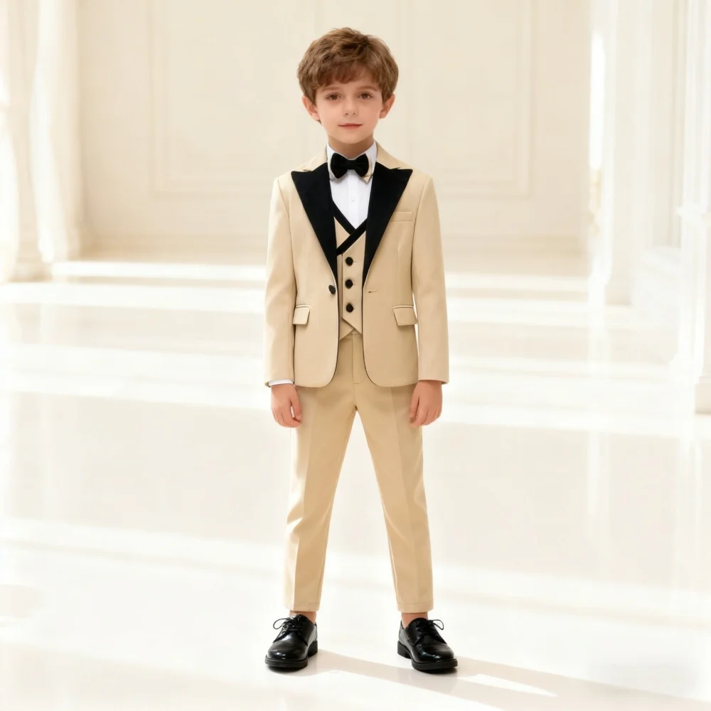 Быстрая доставка, комплект из 4 предметов смокинга цвета шампанского для мальчиков, пиджак, жилет, брюки, модный детский торжественный наряд для свадьбы, фотосессии, вечеринки
Быстрая доставка, комплект из 4 предметов смокинга цвета шампанского для мальчиков, пиджак, жилет, брюки, модный детский торжественный наряд для свадьбы, фотосессии, вечеринки