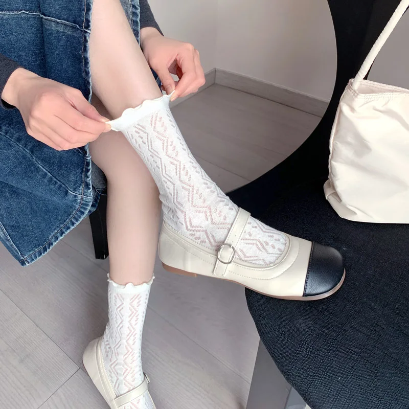 Women's Spring Summe Lolita Bowr Cotton Moda Feminina Roupas Japanese Fashion Kawai Socks Black White Sexy Stockings Sweet Style
Women's Spring Summe Lolita Bowr Cotton Moda Feminina Roupas Japanese Fashion Kawai Socks Black White Sexy Stockings Sweet Style