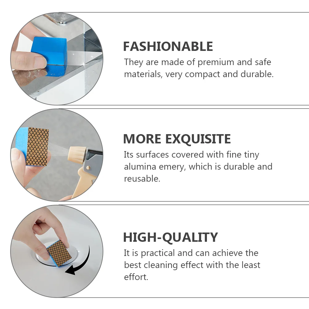 2pcs Glass Cleaning Sponge Durable Emery Scrubbing Pad For Kitchen Bathroom Window Mirror Descaling Cleaning Tool
2pcs Glass Cleaning Sponge Durable Emery Scrubbing Pad For Kitchen Bathroom Window Mirror Descaling Cleaning Tool