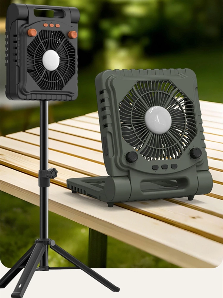 Camping Fan Tripod Wind Floor Fan Outdoor Multifunctional Folding Portable Solar Light Camping Lighting
Camping Fan Tripod Wind Floor Fan Outdoor Multifunctional Folding Portable Solar Light Camping Lighting