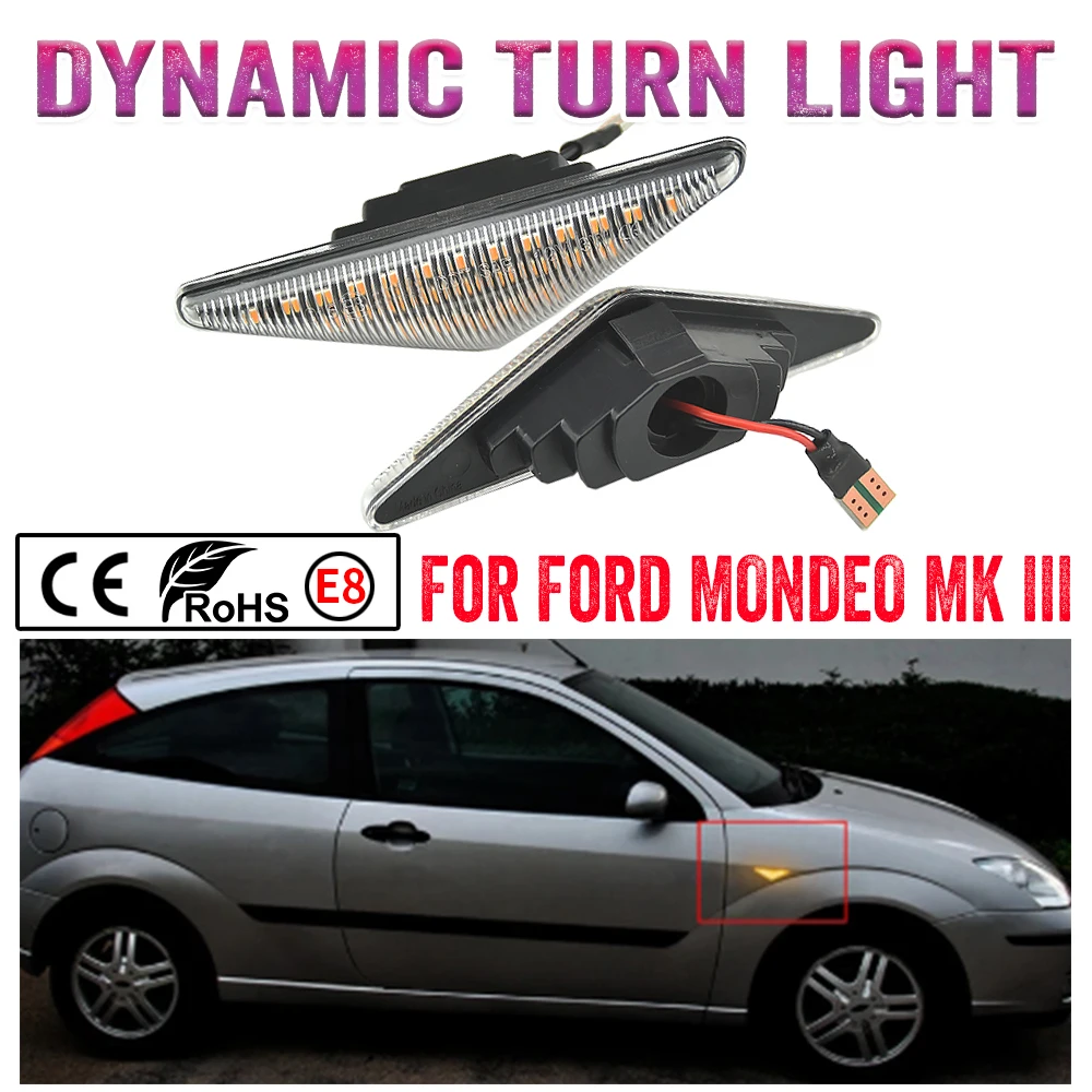 Динамический светодиодный указатель поворота (повторитель) для Ford Mondeo MK III 2000-2007, стайлинг автомобиля
Динамический светодиодный указатель поворота (повторитель) для Ford Mondeo MK III 2000-2007, стайлинг автомобиля