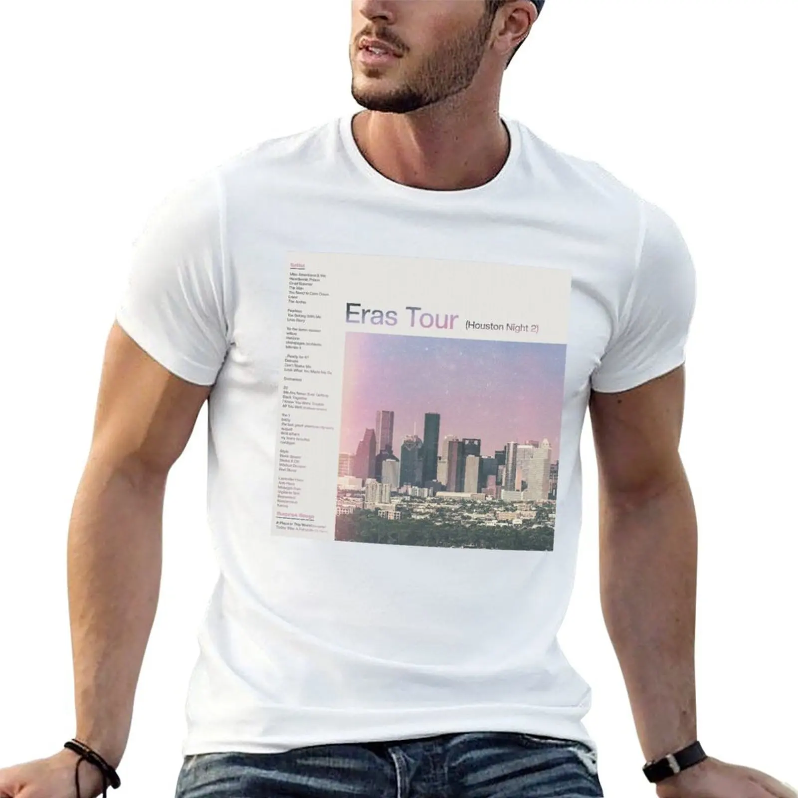Eras Setlist Houston Night 2 T-Shirt t shirt for man 100 percent cotton t shirt man plain t shirt man luxury T-shirt
Eras Setlist Houston Night 2 T-Shirt t shirt for man 100 percent cotton t shirt man plain t shirt man luxury T-shirt