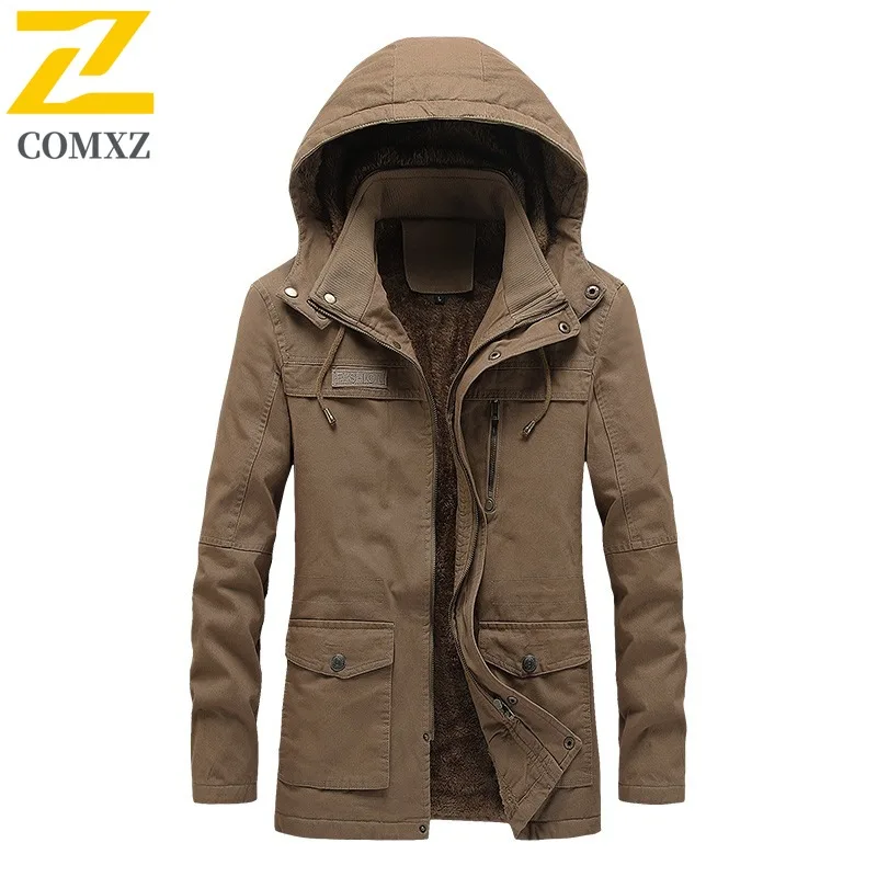 COMXZ Loose Bread Jacket Hooded Fleece Lined Thickened Warm Work Plus Size Quilted Jacket Outdoor High Quality Men Winter Jacket
COMXZ Loose Bread Jacket Hooded Fleece Lined Thickened Warm Work Plus Size Quilted Jacket Outdoor High Quality Men Winter Jacket