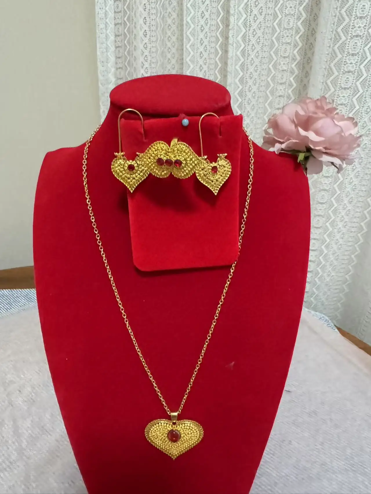 New Dubai Nigeria 24K Gold Plated Necklace, Earrings, Rings, Wedding Party Gift Jewelry Set for Lovers YY10613
New Dubai Nigeria 24K Gold Plated Necklace, Earrings, Rings, Wedding Party Gift Jewelry Set for Lovers YY10613