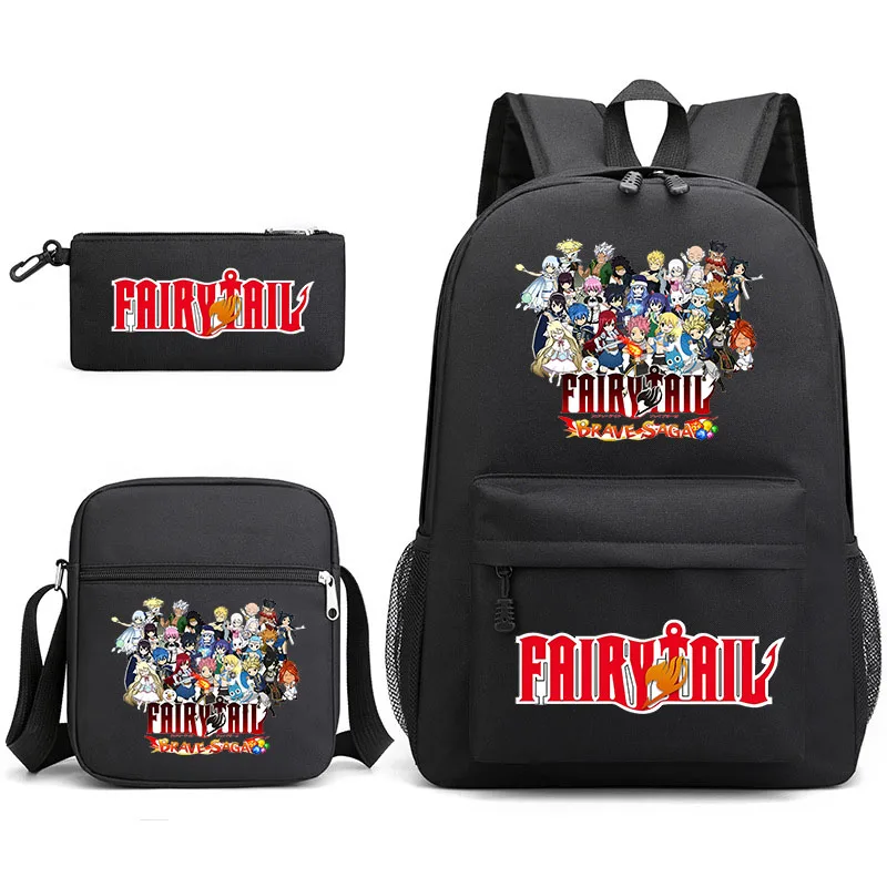 Fairy Tail Casual Backpack Set Student School Bag Shoulder Bag Pencil Bag 3-piece Set Outdoor Travel Bag
Fairy Tail Casual Backpack Set Student School Bag Shoulder Bag Pencil Bag 3-piece Set Outdoor Travel Bag