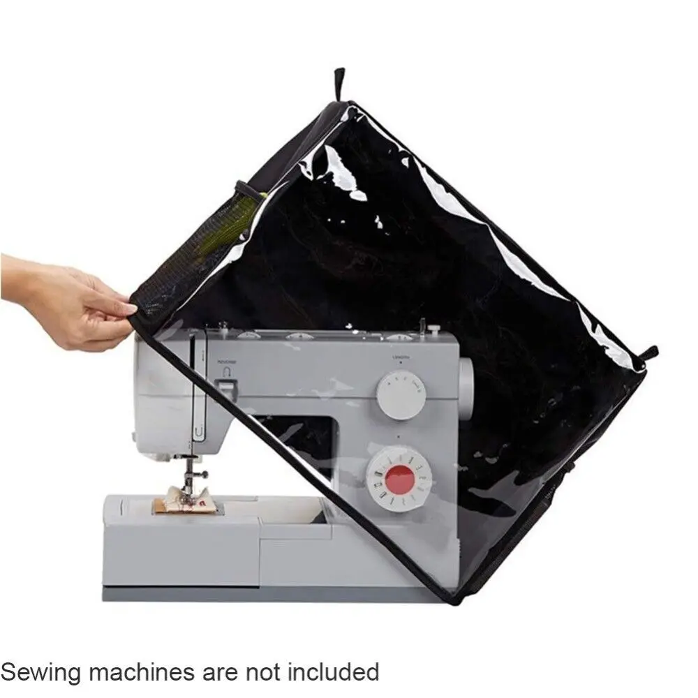 Clear PVC Sewing Machine Cover, Dustproof Waterproof Protector for Singer Brother Janome Storage Pockets for Notions Accessories
Clear PVC Sewing Machine Cover, Dustproof Waterproof Protector for Singer Brother Janome Storage Pockets for Notions Accessories
