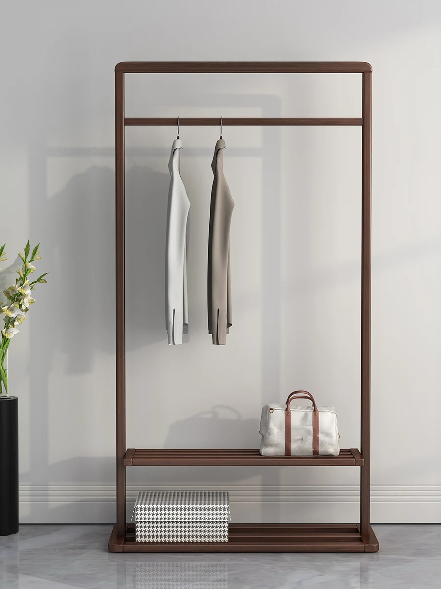 Black walnut all solid wood Nordic coat rack floor-to-ceiling hanger simple modern bedroom new Chinese clothes rack
Black walnut all solid wood Nordic coat rack floor-to-ceiling hanger simple modern bedroom new Chinese clothes rack