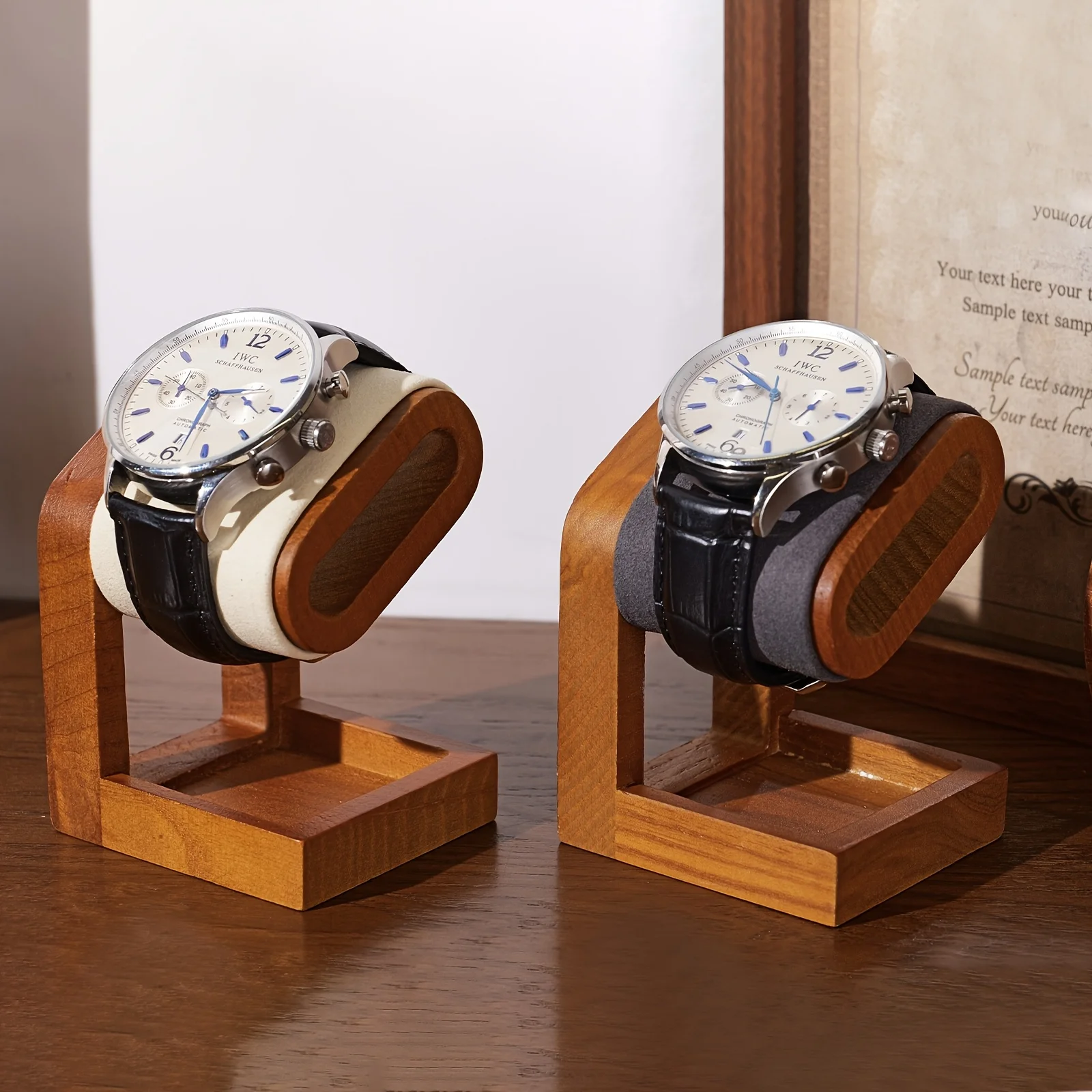 Wooden Watch Display Stand Luxury Watch Showcase for Jewelry Store
Wooden Watch Display Stand Luxury Watch Showcase for Jewelry Store