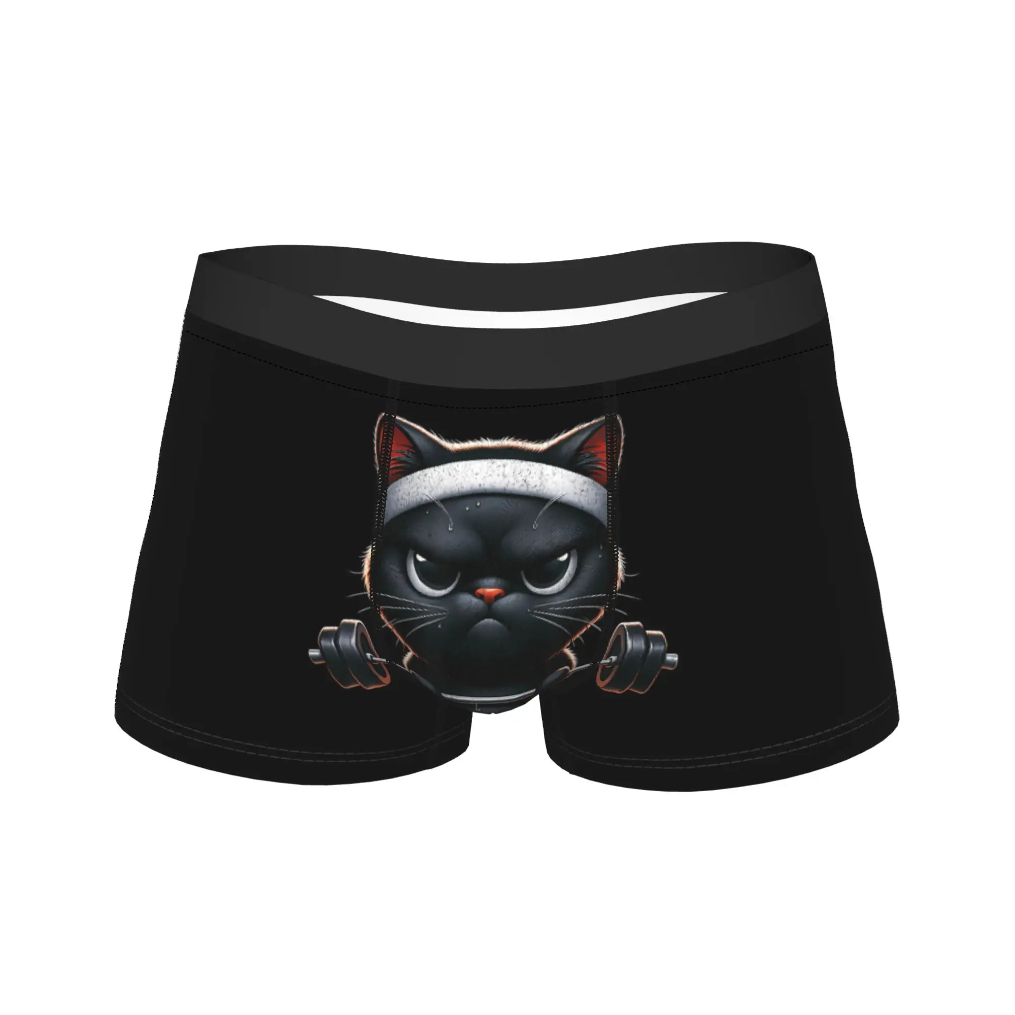 Funny Workout Cat Gym Fitness Weightlifting Animal Underwear Breathable Underpants Printing Boxer Brief For Men 3D Pouch Trunk
Funny Workout Cat Gym Fitness Weightlifting Animal Underwear Breathable Underpants Printing Boxer Brief For Men 3D Pouch Trunk