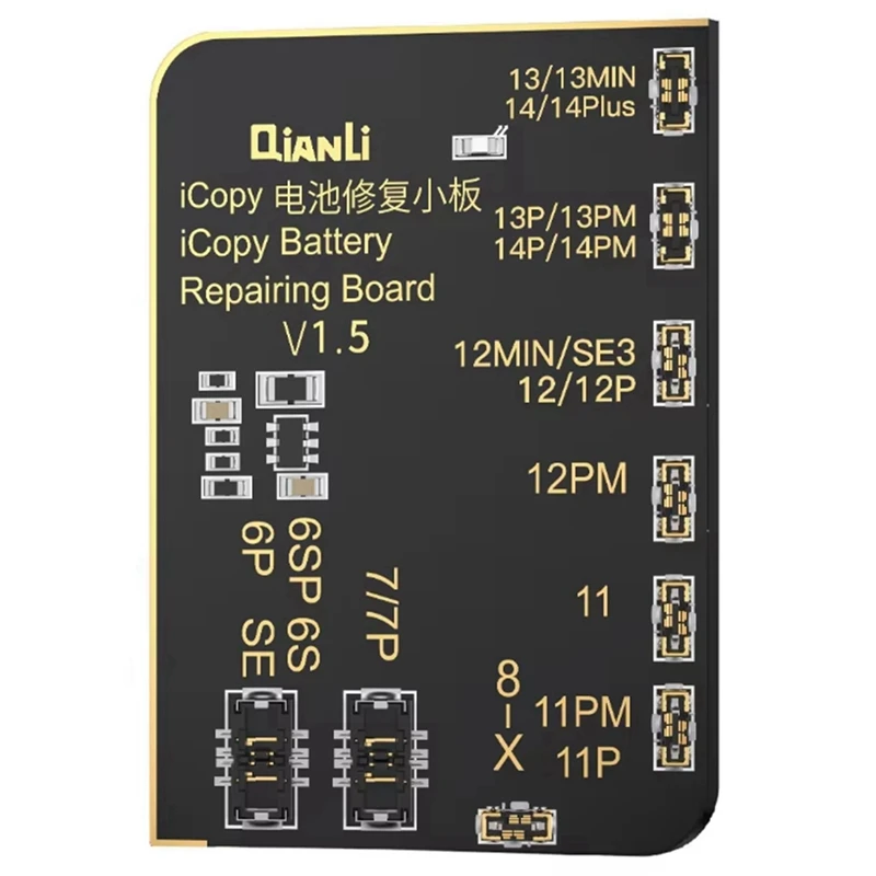 Qianli Icopy Plus EPROM Programmer Аккумуляторная плата для Iphone 13 Pro Max Mini 12 Promax X XS Xsmax 8 7 6 6S Инструменты для ремонта
Qianli Icopy Plus EPROM Programmer Аккумуляторная плата для Iphone 13 Pro Max Mini 12 Promax X XS Xsmax 8 7 6 6S Инструменты для ремонта