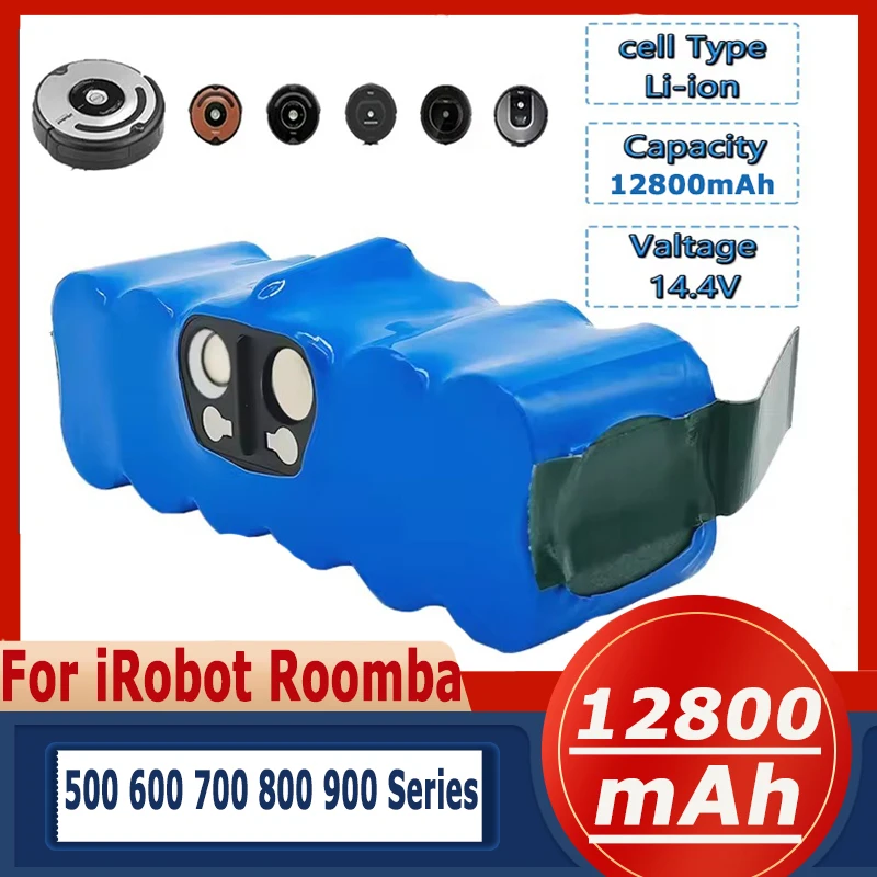 14.4V For iRobot Roomba Battery 500 600 700 800 900 Series 510 530 550 650 770 780 790 870 880 960 980 Vacuum Cleaner Bateria
14.4V For iRobot Roomba Battery 500 600 700 800 900 Series 510 530 550 650 770 780 790 870 880 960 980 Vacuum Cleaner Bateria