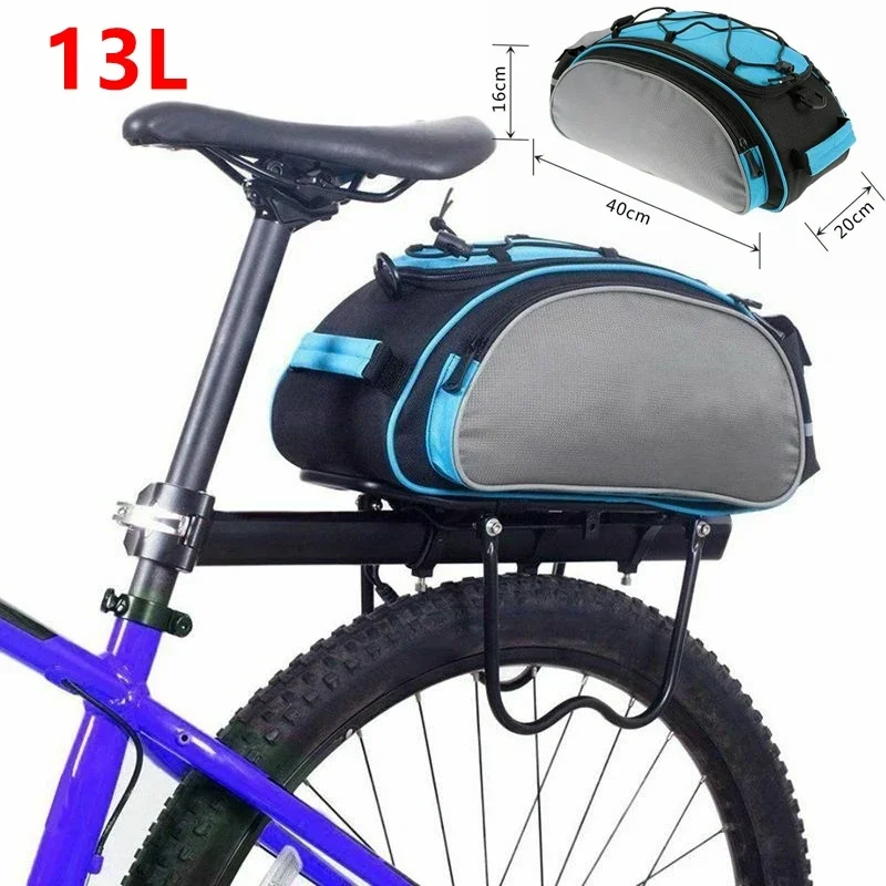 13 Litre MTB Bicycle Rear Rack Carrier Bag Trunk Pannier Outdoor Cycling Shoulder Luggage 600D Waterproof Bike Seat Storage Bags
13 Litre MTB Bicycle Rear Rack Carrier Bag Trunk Pannier Outdoor Cycling Shoulder Luggage 600D Waterproof Bike Seat Storage Bags