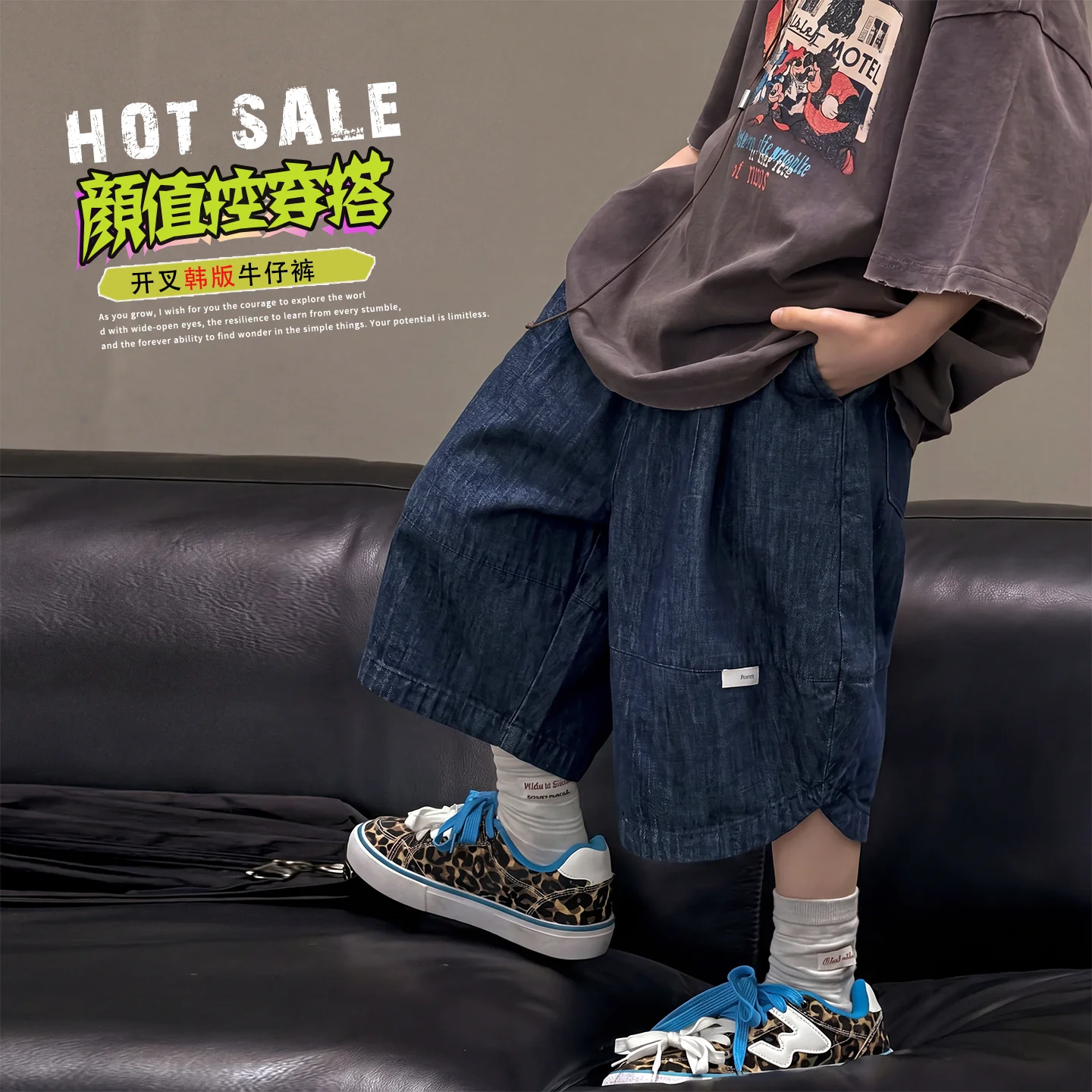 Children Clothes Boys Denim Shorts Summer 2026 New Korean Style Loose Casual Ages 2-11Y Kids Simple Oraginal Blue Denim Shorts
Children Clothes Boys Denim Shorts Summer 2026 New Korean Style Loose Casual Ages 2-11Y Kids Simple Oraginal Blue Denim Shorts