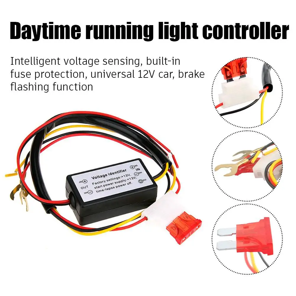 LED DRL Controller 12-18V Car Daytime Running Light Relay Harness Dimmer On/Off Switch Fog Light Controller with Delay Function
LED DRL Controller 12-18V Car Daytime Running Light Relay Harness Dimmer On/Off Switch Fog Light Controller with Delay Function