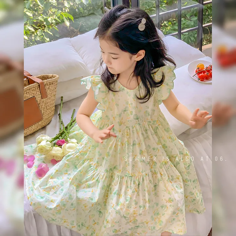 Girls Dress 2024 Summer Dress New Children Small Flying Sleeve Floral Skirt Baby Thin Sweet Princess Dress Baby Girl Skirt
Girls Dress 2024 Summer Dress New Children Small Flying Sleeve Floral Skirt Baby Thin Sweet Princess Dress Baby Girl Skirt
