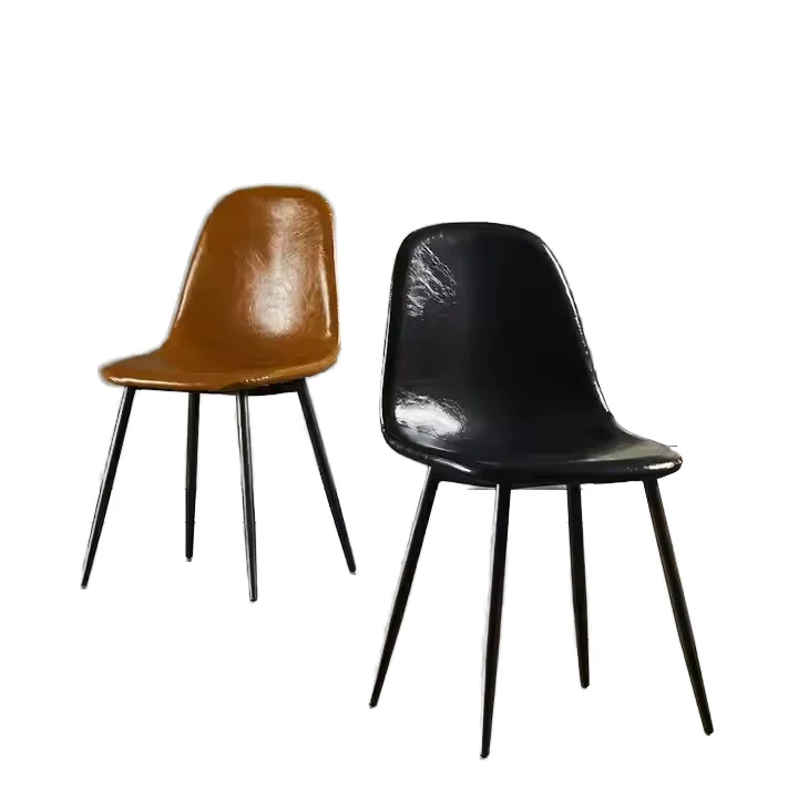 #@Mid Century Leather Chrome High Back Kitchen Room Designer Dining Chair for Dining
#@Mid Century Leather Chrome High Back Kitchen Room Designer Dining Chair for Dining