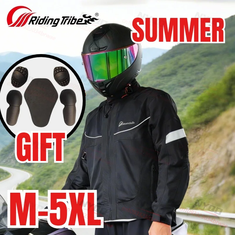 Riding Tribe Summer Cycling Suit Mesh Breathable Men's Clothing with Protective Gear Motorcycle Riding Jacket Riding Equipment
Riding Tribe Summer Cycling Suit Mesh Breathable Men's Clothing with Protective Gear Motorcycle Riding Jacket Riding Equipment