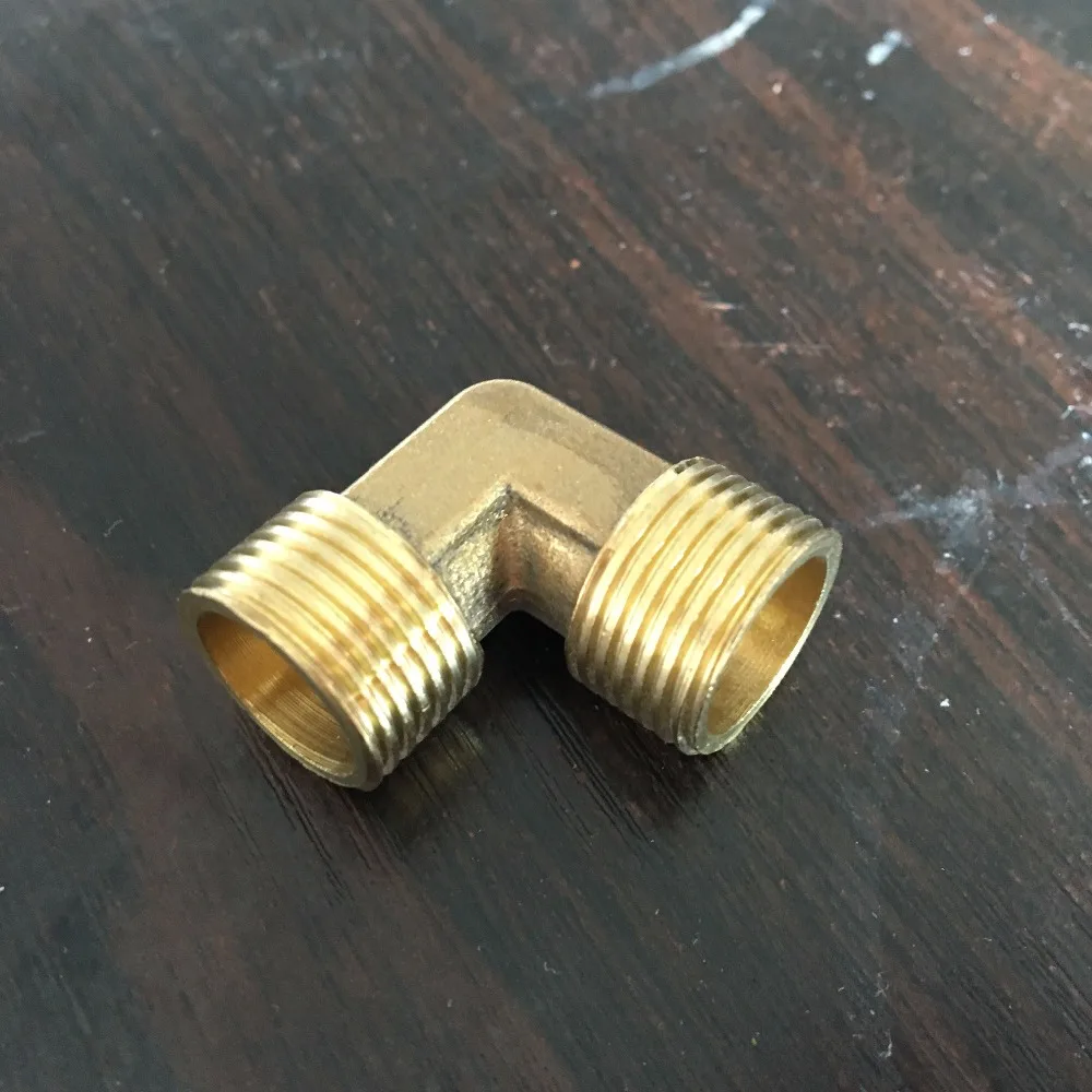 Air Water Tube 3/8" x 3/8" BSPT Male Thread Right Angle Equal Elbow Brass Connector
Air Water Tube 3/8" x 3/8" BSPT Male Thread Right Angle Equal Elbow Brass Connector