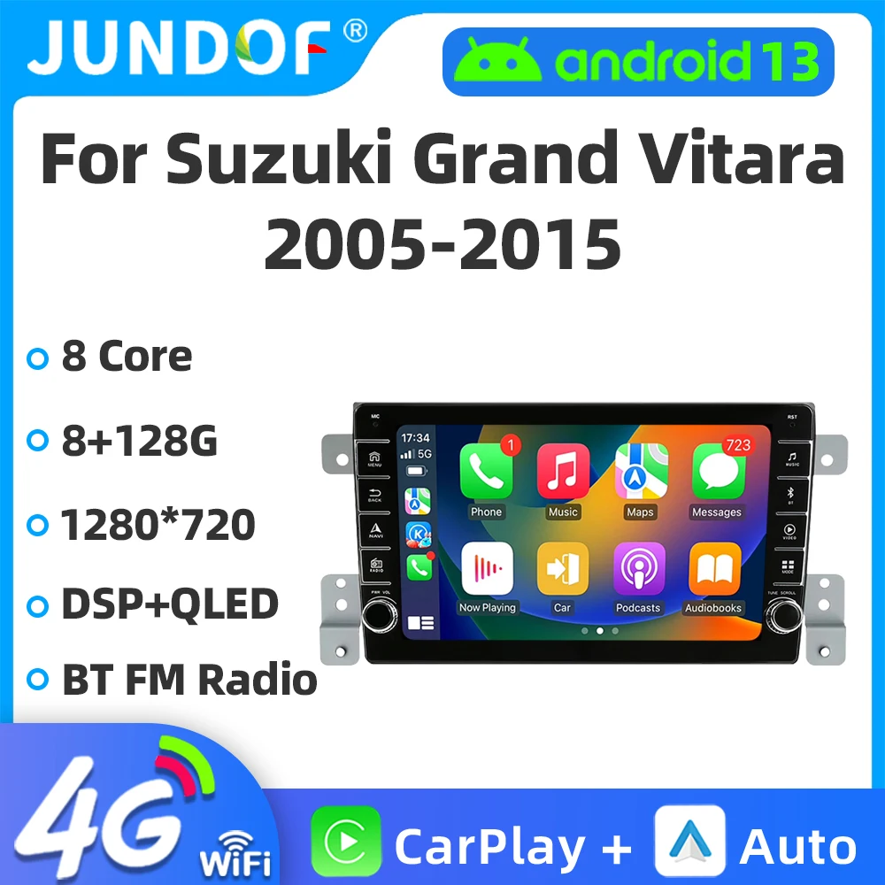 Jundof Android 13 Carplay Car Radio for Suzuki Grand Vitara 3 2005 - 2015 Multimedia Player 2 Din Navigation GPS IPS Stereo DVD
Jundof Android 13 Carplay Car Radio for Suzuki Grand Vitara 3 2005 - 2015 Multimedia Player 2 Din Navigation GPS IPS Stereo DVD