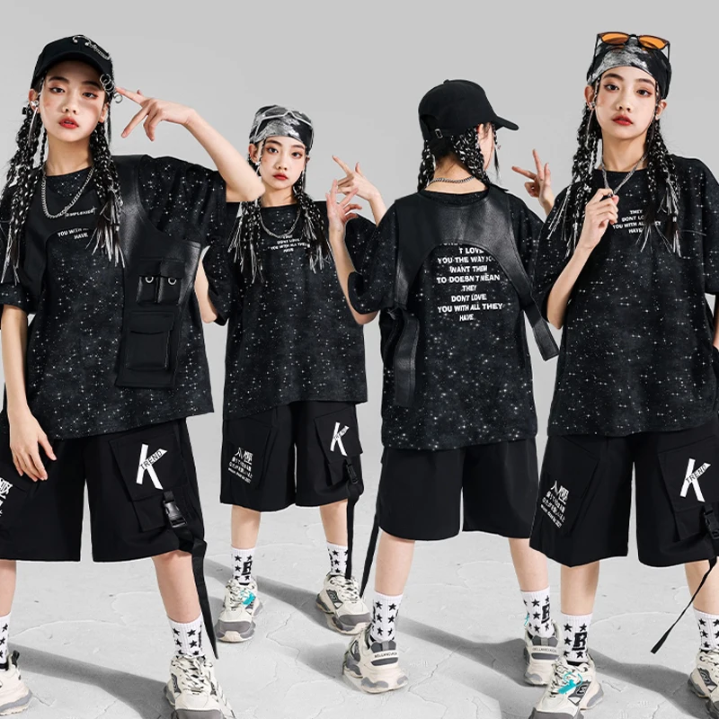 New Jazz Dancing Outfits For Girls Loose Jacket Cargo Pants Suit Boys Ballroom Hip Hop Dance Costumes Performance Wear DQS19839
New Jazz Dancing Outfits For Girls Loose Jacket Cargo Pants Suit Boys Ballroom Hip Hop Dance Costumes Performance Wear DQS19839