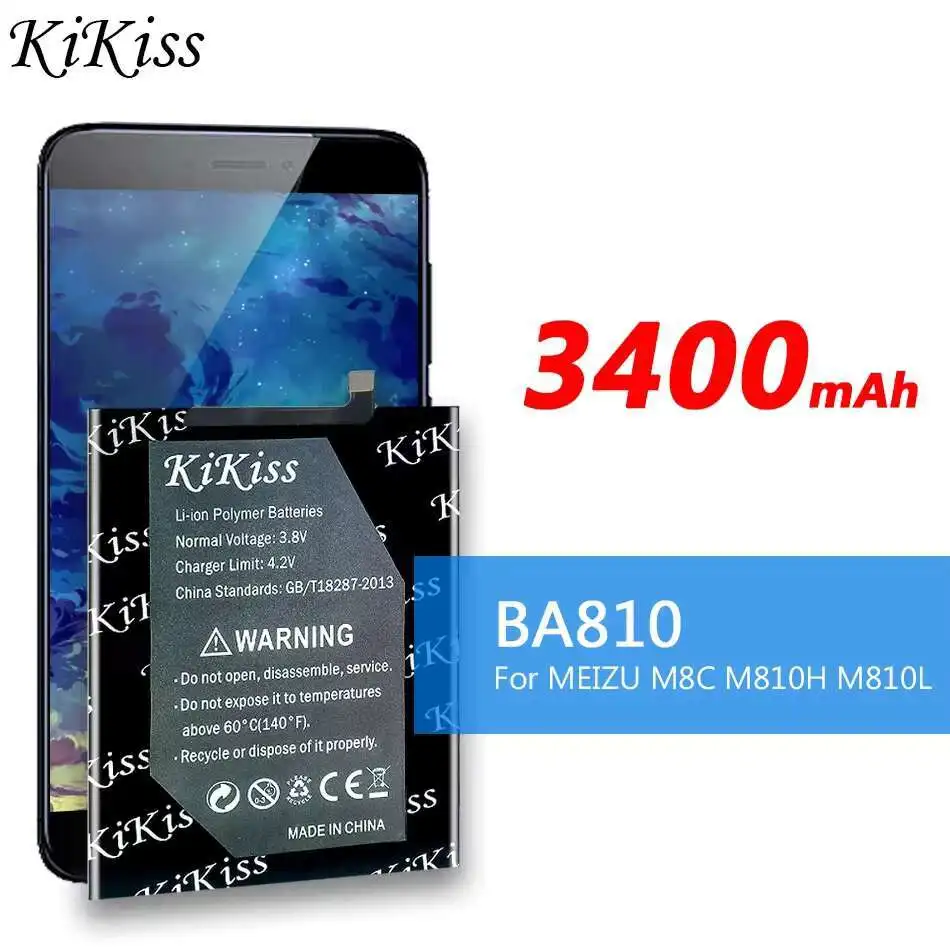 BA810 Premium Replacement For Meizu M8C M 8C M810H M810L High Compatibility Mobile Phone Battery 3400mAh
BA810 Premium Replacement For Meizu M8C M 8C M810H M810L High Compatibility Mobile Phone Battery 3400mAh