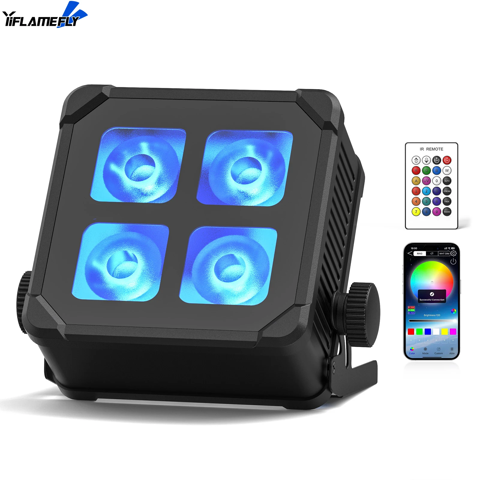 Yiflamefly 60 Вт 4-светодиодный RGBWA + УФ водонепроницаемый светильник для приложения Par DMX512 2/6/8/11CH управление счетами для вечеринок, концертов, выставок, освещения пути
Yiflamefly 60 Вт 4-светодиодный RGBWA + УФ водонепроницаемый светильник для приложения Par DMX512 2/6/8/11CH управление счетами для вечеринок, концертов, выставок, освещения пути